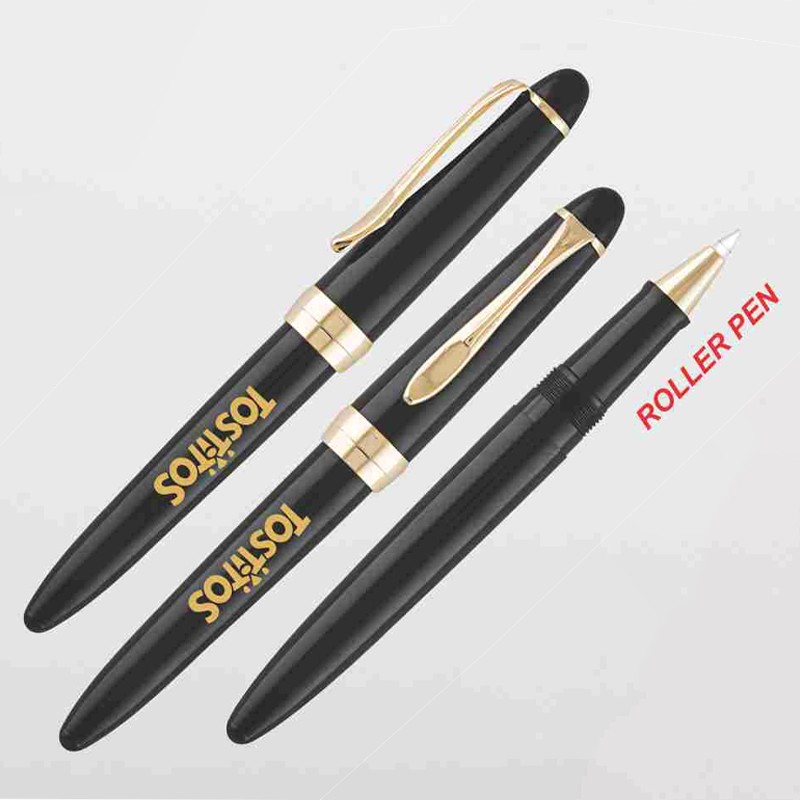 Roller Pen Black Shining Gold Parts