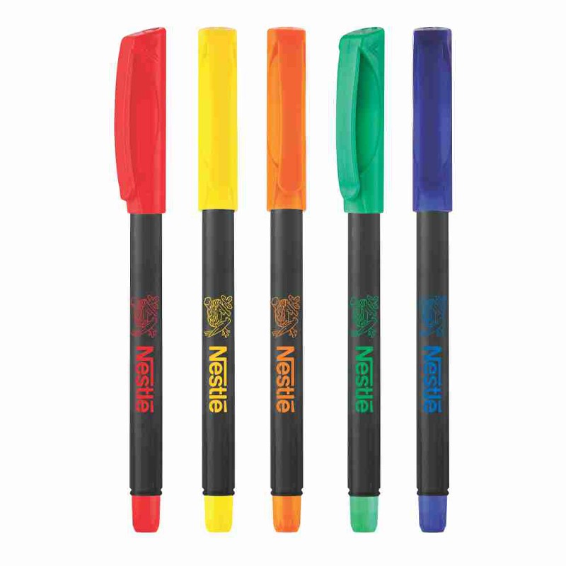 Black Opac Ball Pen Mix Color Cap