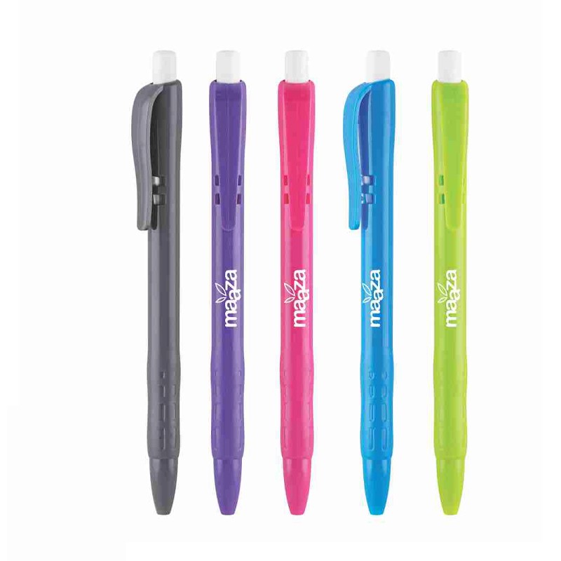 Mix Opac White Plunger Plastic Ball Pen