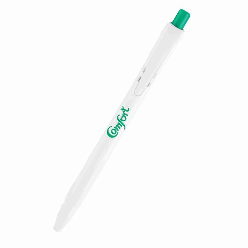 White With Mix Plunger Ball Pen