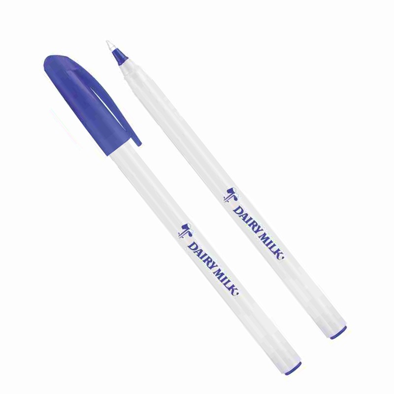 White Pearl Ball Pen Mix Colour Cap