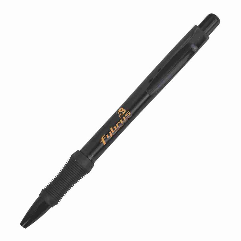 Gripper Full Black Ball Pen