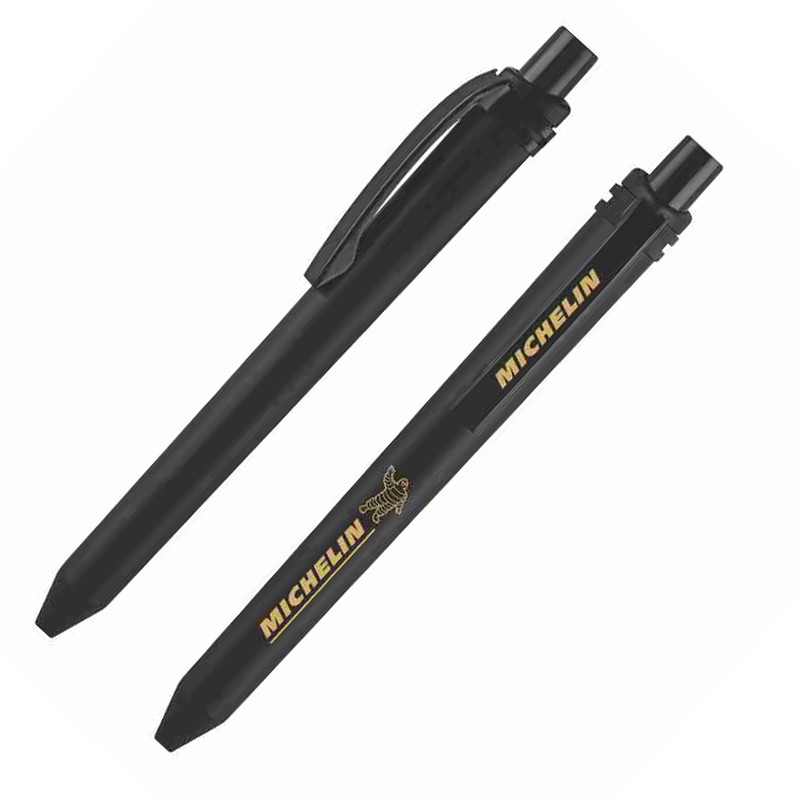 Full Black Plastic Ball Pen 6