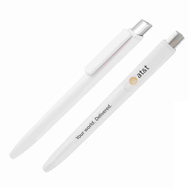 Full White Opac Plastic Ball Pen