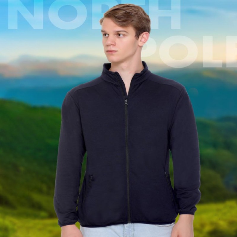 North Pole High Neck Sweatshirt Jacket