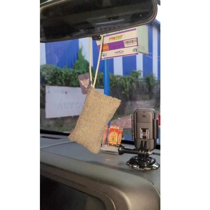 Jute Bag Air Fresheners With Custom Printed Tags