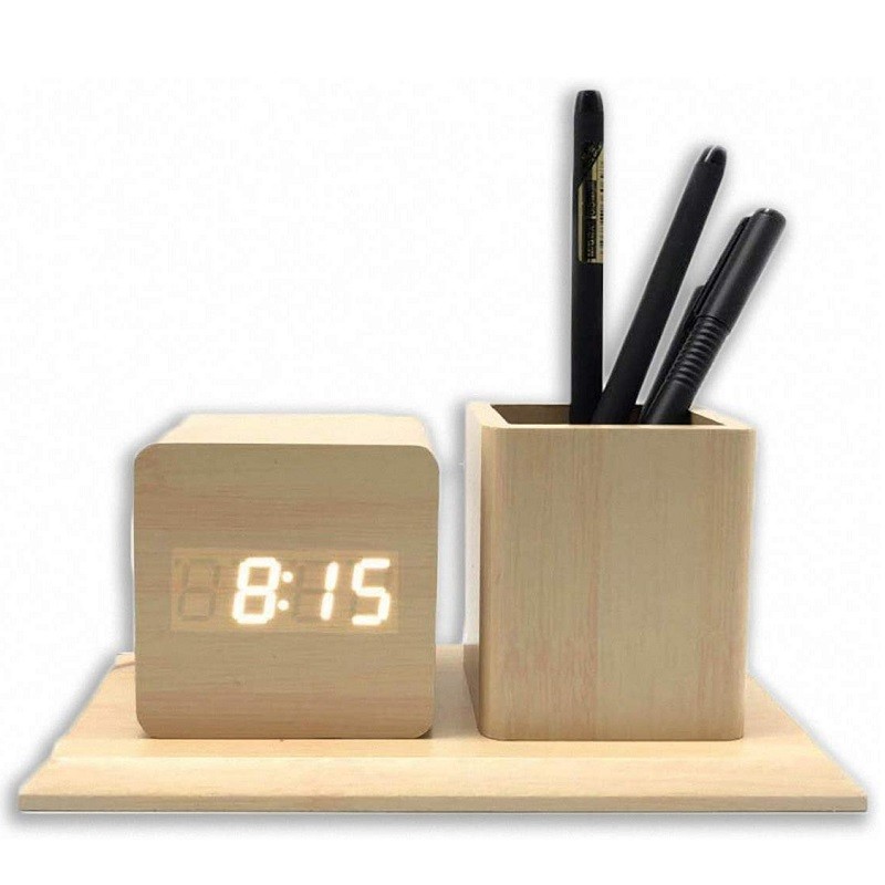 EO Digital Beige Clock