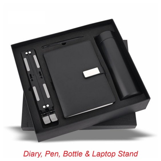 Diary, Pen, Bottle & Laptop Stand
