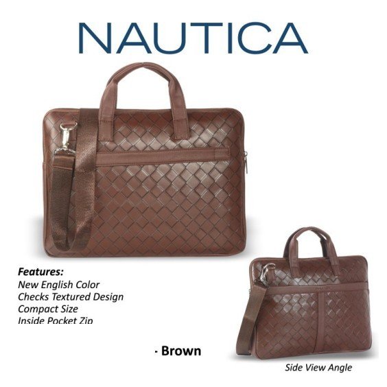 Nautica Brown Laptop Bag