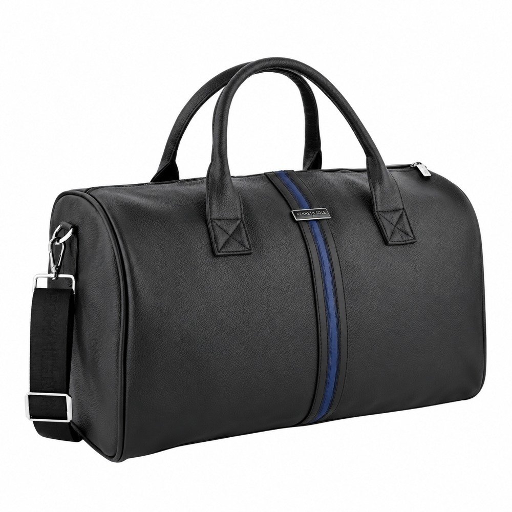 Kenneth Cole Stripe Duffel Black