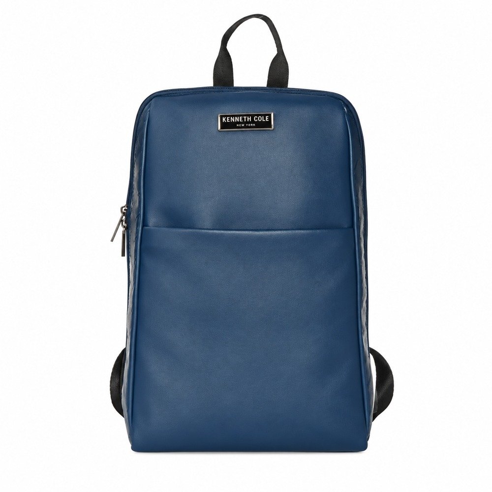 Kenneth Cole Checks Backpack- Navy Blue