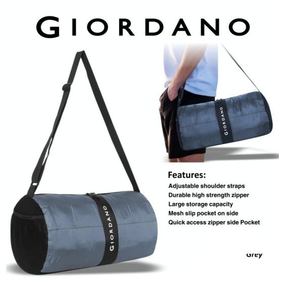 Giordano Duffle Bag Grey