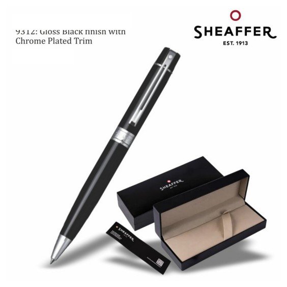 Sheaffer 300 9312 Glossy Blk Chrome