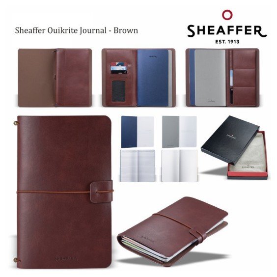 Sheaffer Journal BROWN Plain & Ruled QUIKFILLS