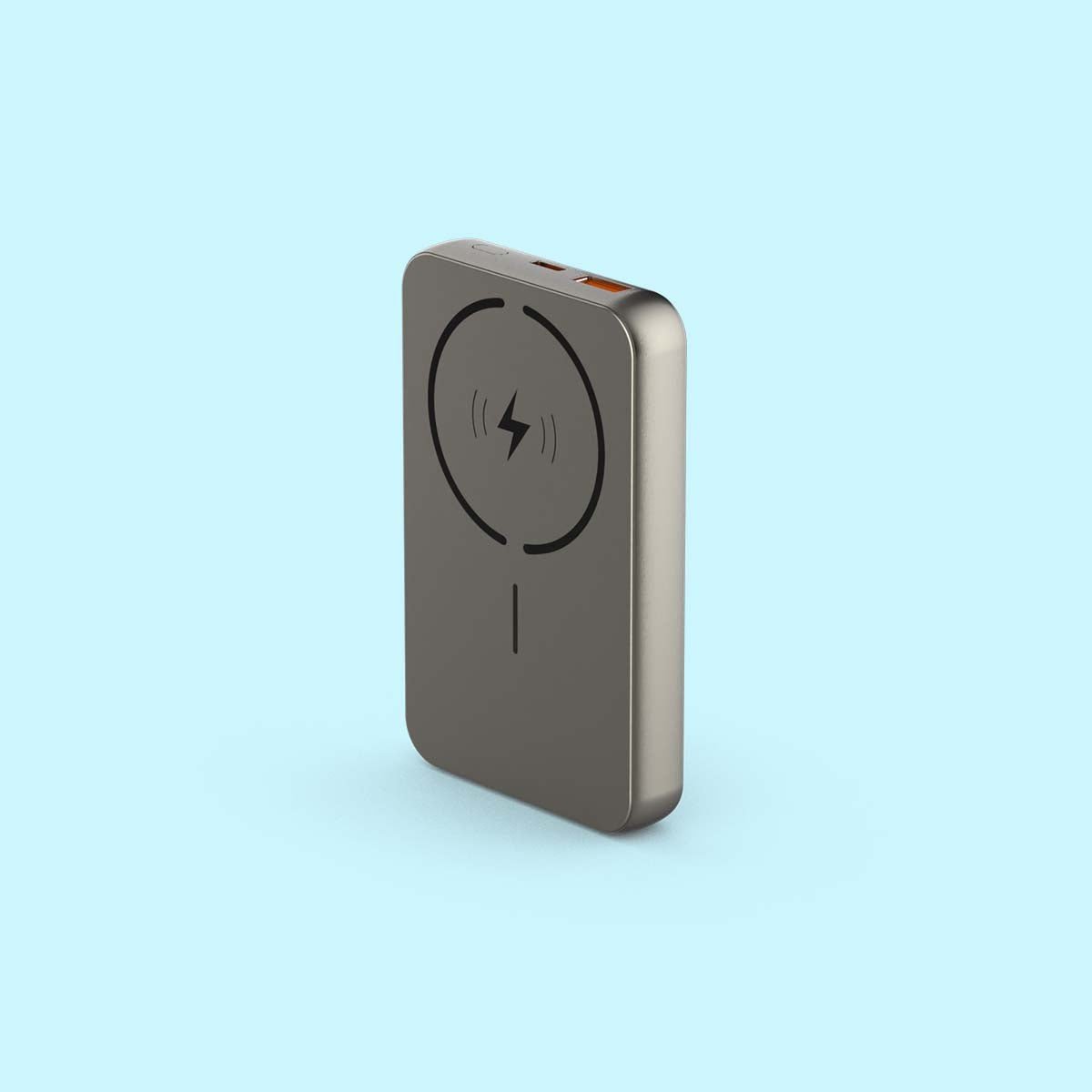 Stuffcool Click 10 Power Bank - Titanium / Orange