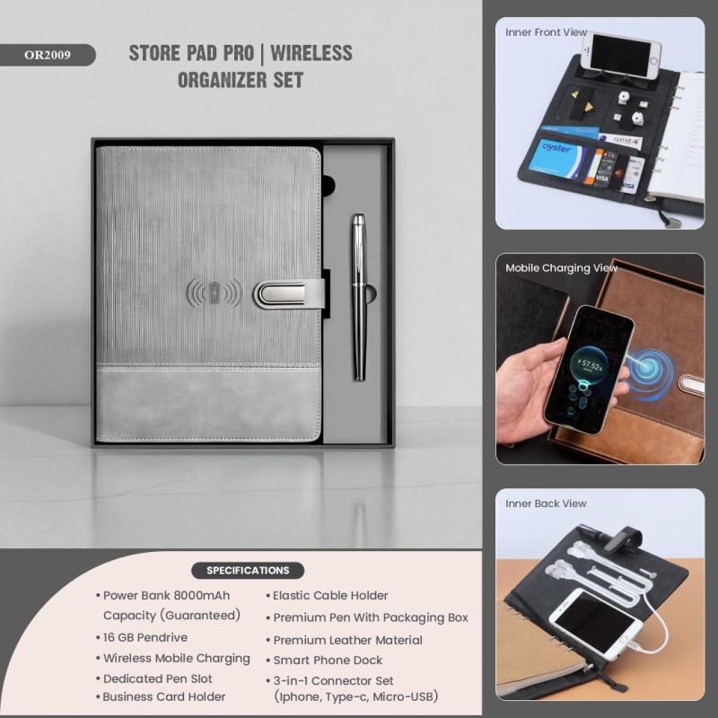 Store Pad Pro | Wireless Organizer Set