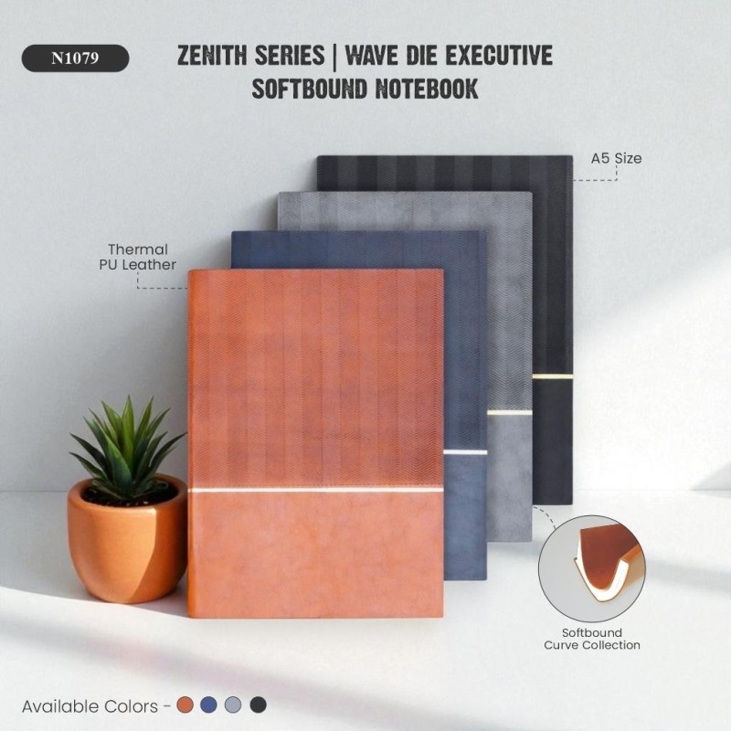 Zenith Series | Wave Die ExecutiveSoftBound Notebook