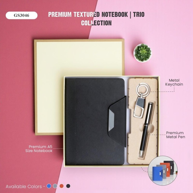 Premium Textured Notebook | Trio Collection