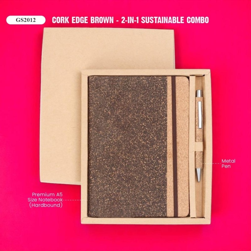 Cork Edge Brown – 2-in-1 Sustainable Combo